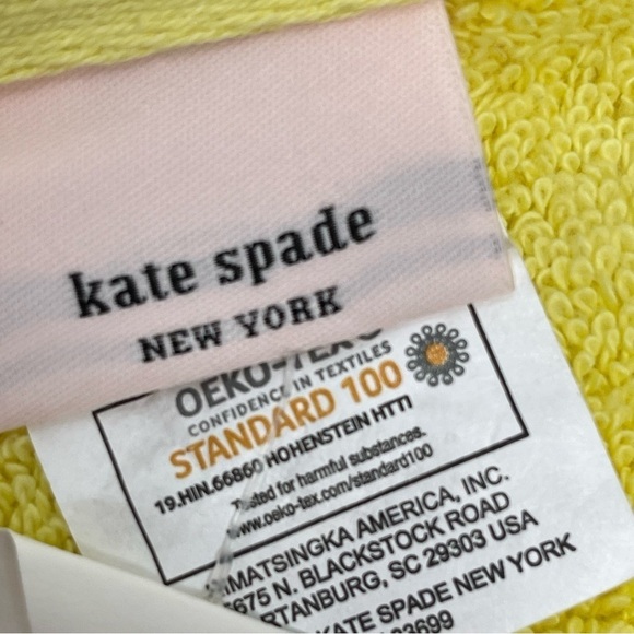 Kate Spade Goldfinch yellow Bath Towel NWT - Picture 5 of 6